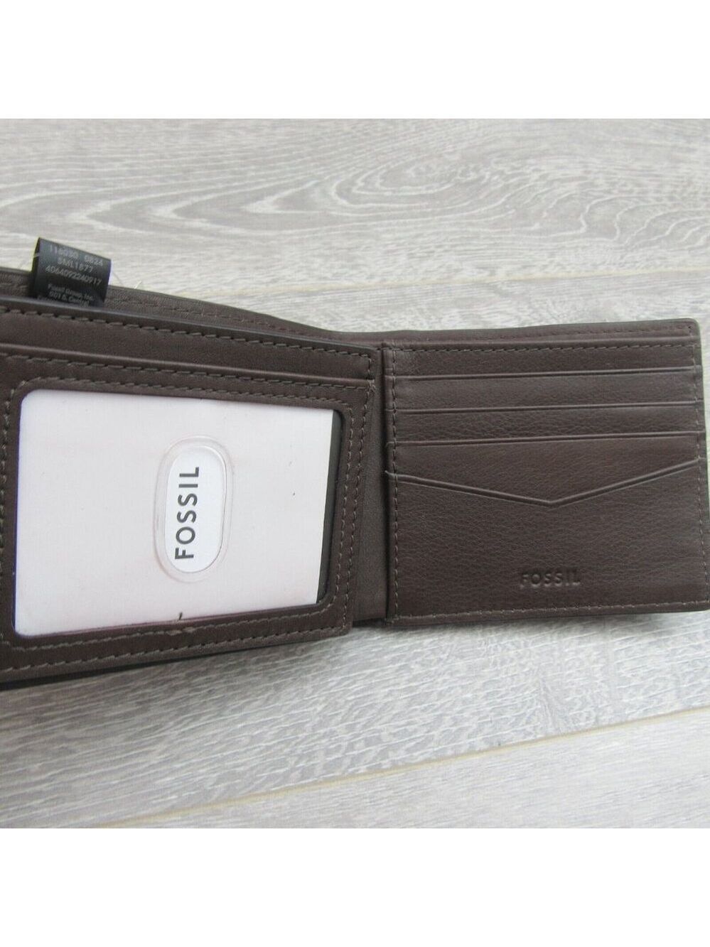 Fossil Journee Traveler Men's Brown Leather Wallet NEW - Picture 6 of 15